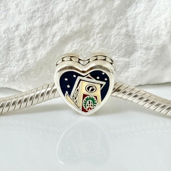 Pandora Jewelry - Pandora Merry Christmas New Bern S925 Silver Heart Bead Charm